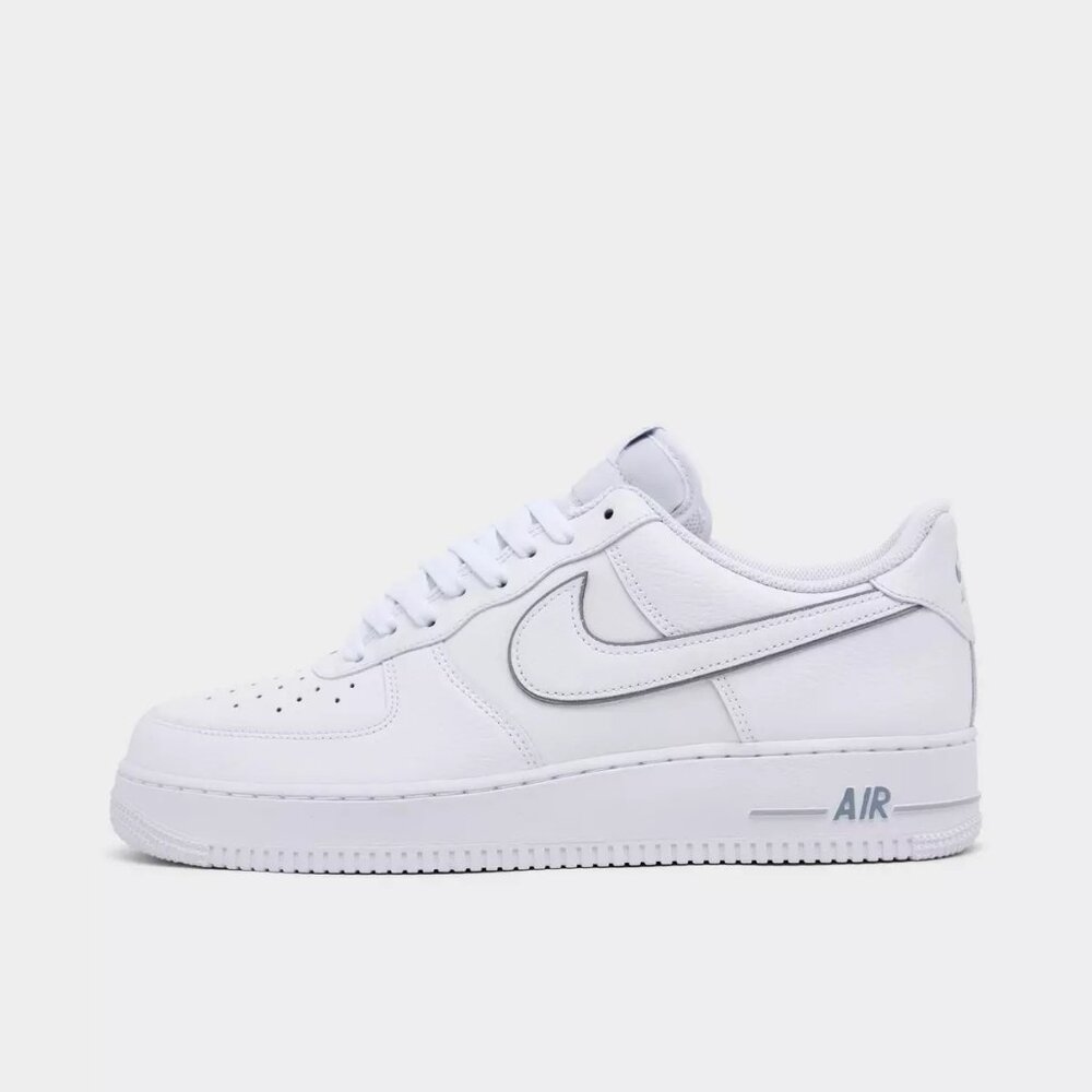 Nike Air Force 1 '07 Shoes White Cool Gray IB7677-100 Men's Sz: 11.5 New